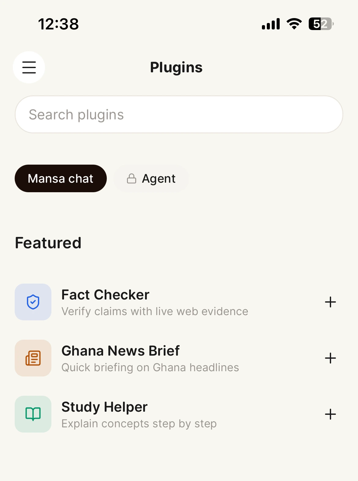 Mansa plugins interface